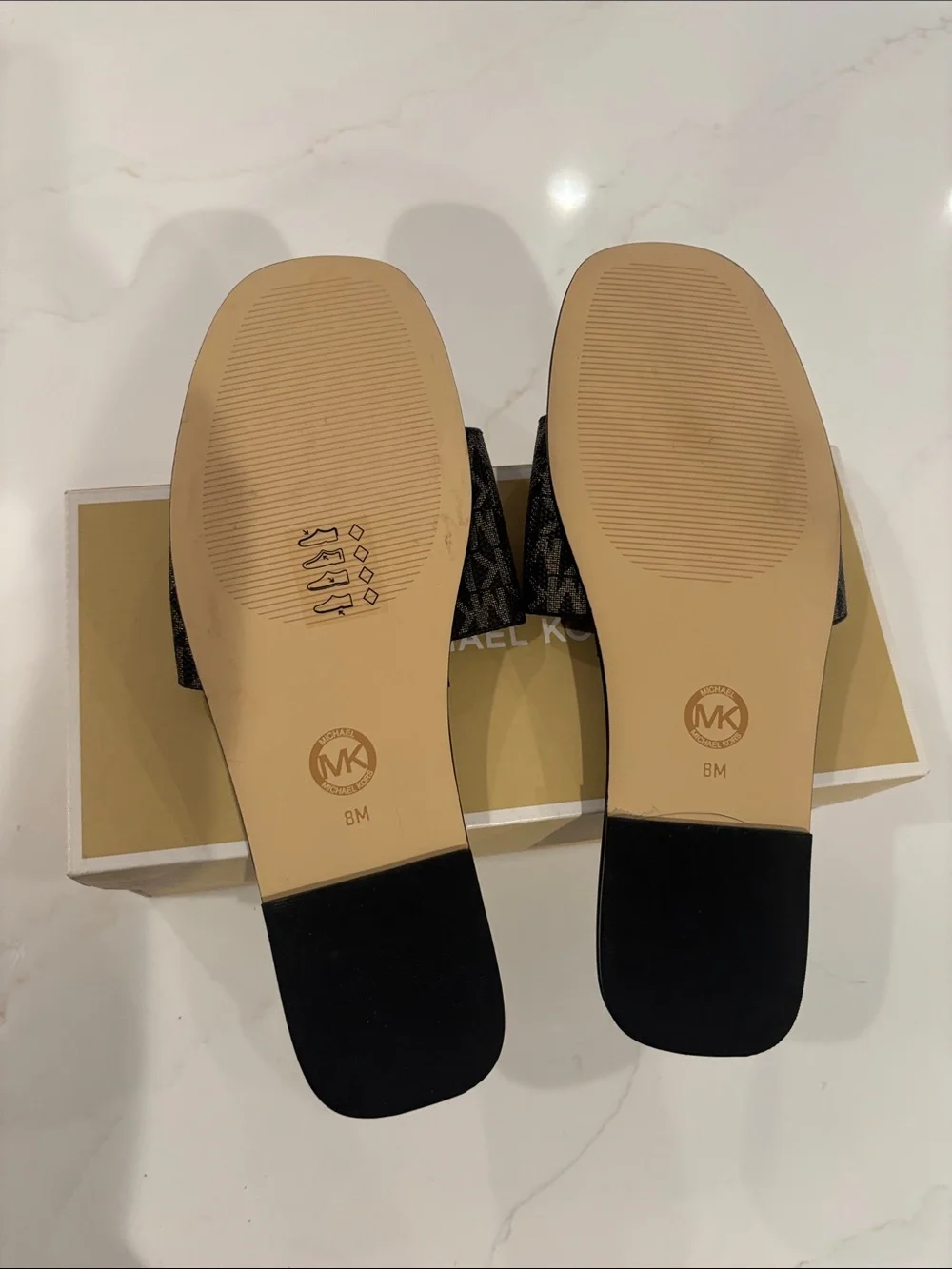 Michael Kors Black Logo 007 Slide Sandals